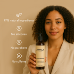 Shampoing bouclé à la noix de coco