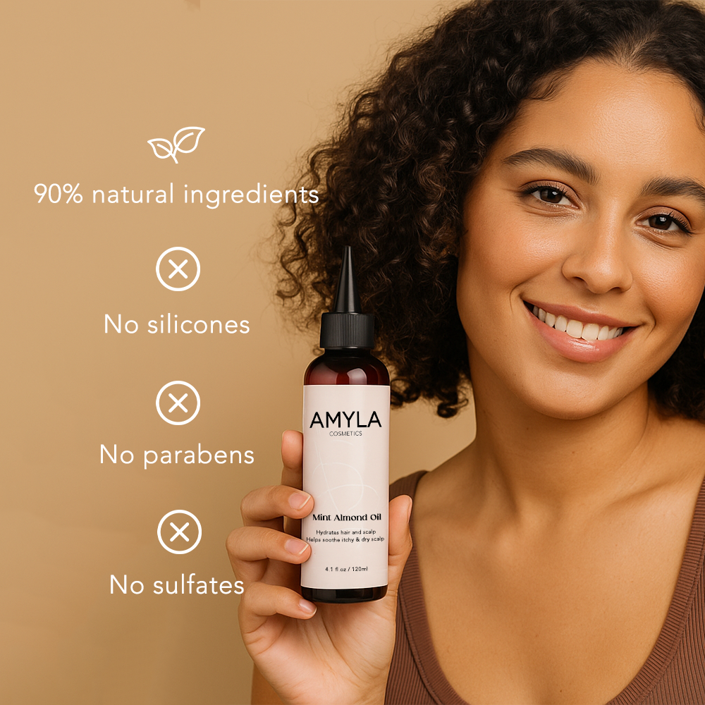 Huile d'amande à la menthe