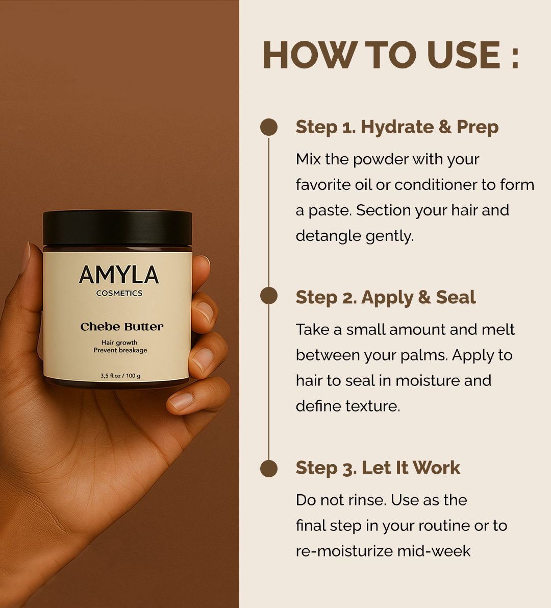 Beurre de croissance capillaire Chebe