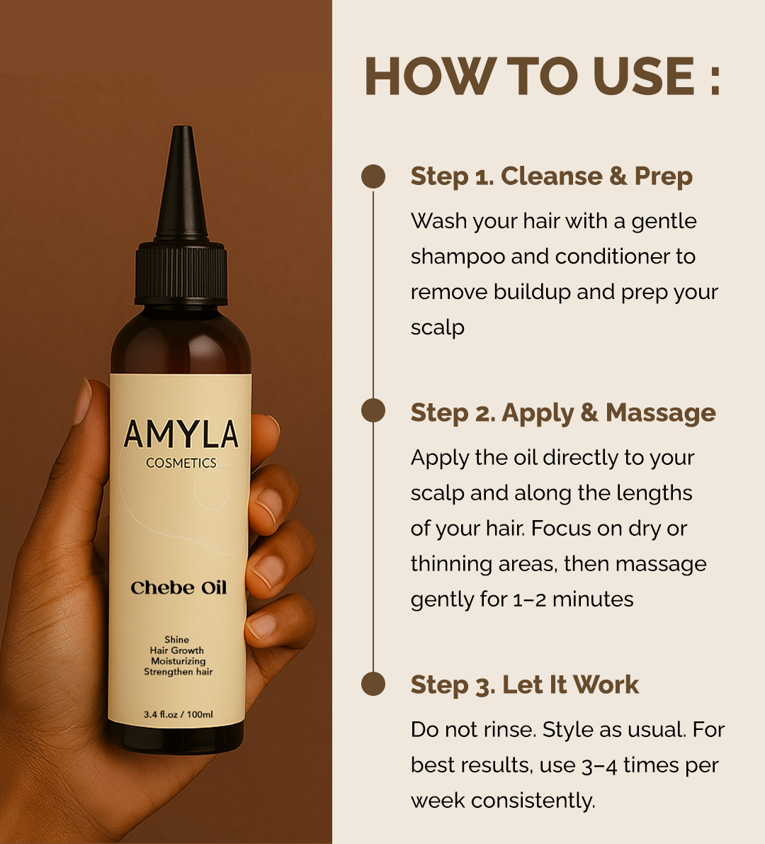 Huile de croissance capillaire Chebe