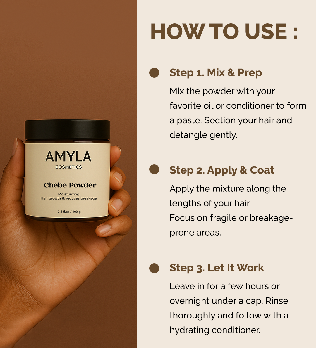 Poudre de croissance capillaire Chebe